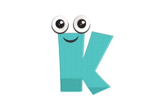 A Designer's Take on the 'Funny Letter K' Embroidery File
