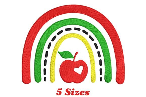 A Designer’s Review: The Bright Rainbow Apple Embroidery