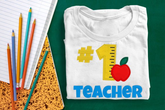 A “Number 1 Teacher” Embroidery Applique Review