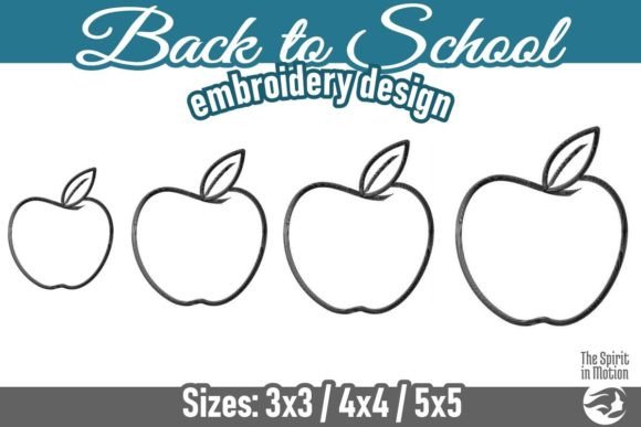 An Embroidery Designer Reviews the Back to School Outline Apple