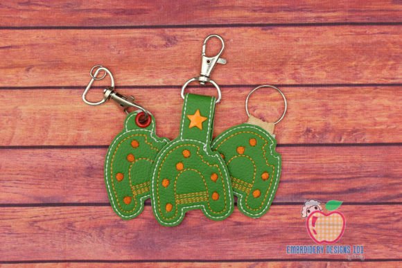 An Embroidery Designer's Review of Letters a Keyfob Keychain ITH