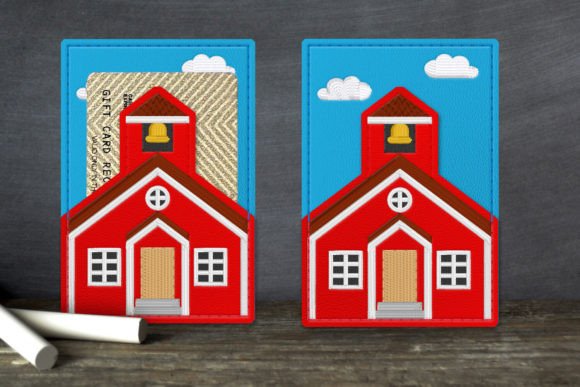 An Embroidery Designer's Review of the Schoolhouse Gift Card ITH Applique