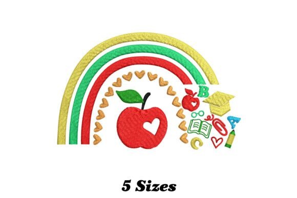 Back to School Rainbow Embroidery Design Review