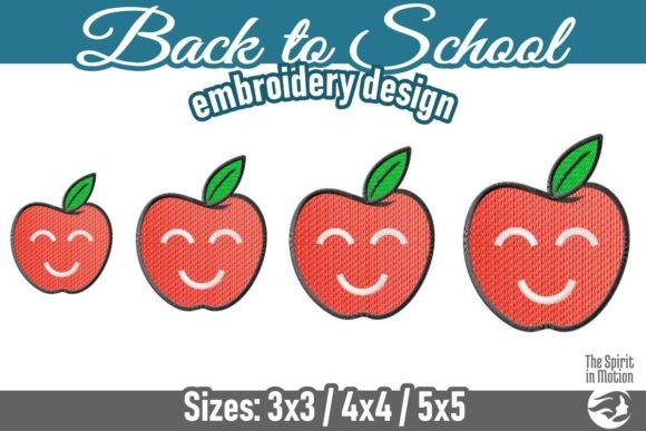 Back to School Smiling Apple Embroidery Review