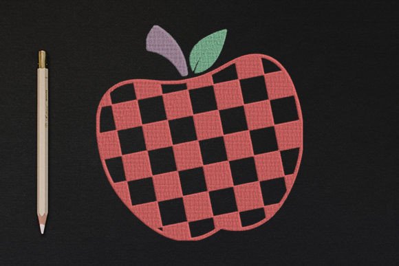 Checkered Print Apple Embroidery Design Review