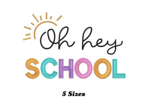 Evaluating Hey School: A Back-to-School Embroidery Design for Your Shop