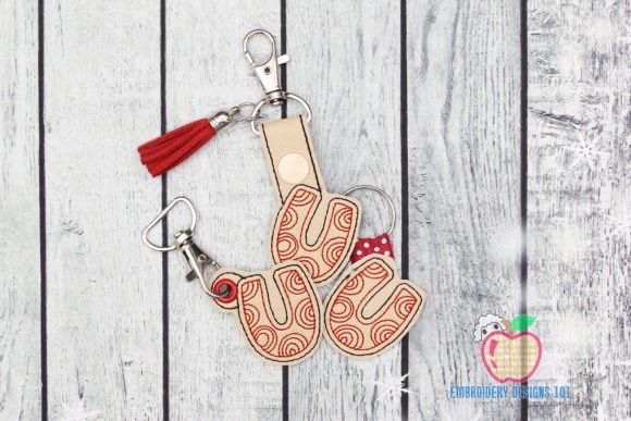 Letter U ITH Keyfob: A Versatile Embroidered Gift