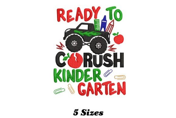 Ready to Crush Kindergarten Embroidery: A Seller's Review