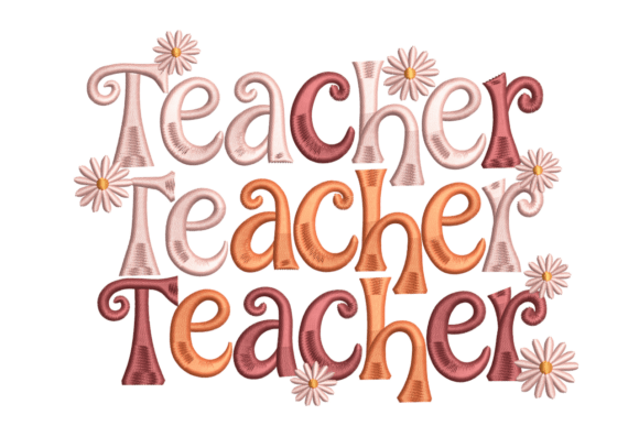 Retro Teacher Flower: A Groovy Embroidery Review