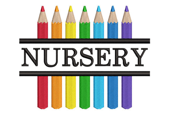Review: Nursery Split Colored Pencils Embroidery Design