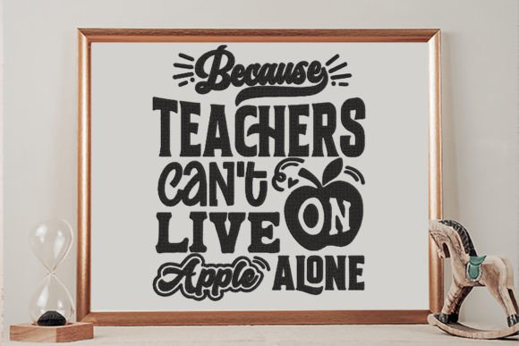 Reviewing the 'Teachers Need More Than Apples' Embroidery Design