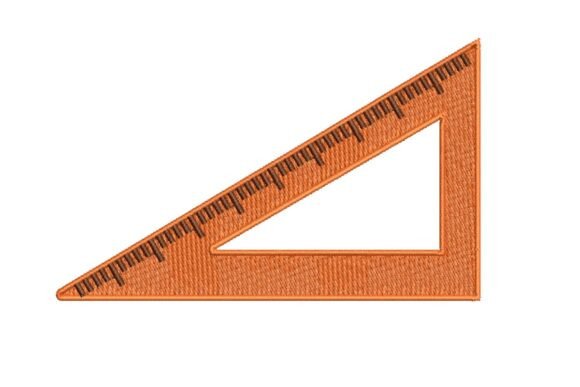 Testing the Orange Triangle Ruler Embroidery Design for Your Shop