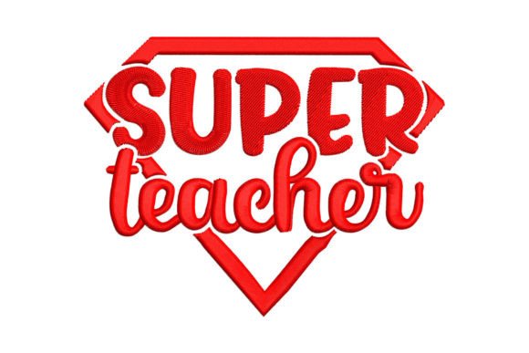 The Super Teacher Embroidery Design: A Cozy & Classic Gift Keepsake